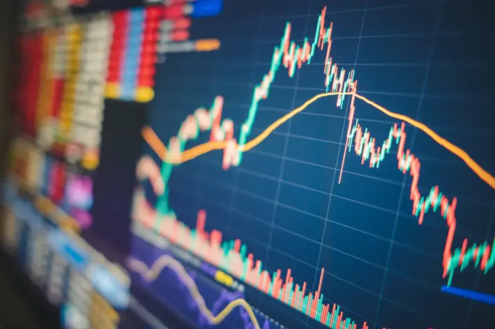 Futuristic graph of money markets