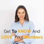 know your numbers blog. Picture of a professional business woman with grey background and blue blouse